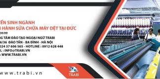 Thông báo tuyển sinh du học nghề vận hành và sửa chữa máy dệt 2019