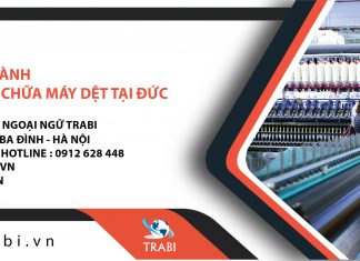 Thông báo tuyển sinh du học nghề vận hành và sửa chữa máy dệt 2019