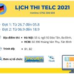 Lịch thi telc Hà Nội, HCM