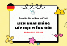 lịch khai giảng lớp học tiếng đức