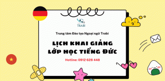 lịch khai giảng lớp học tiếng đức