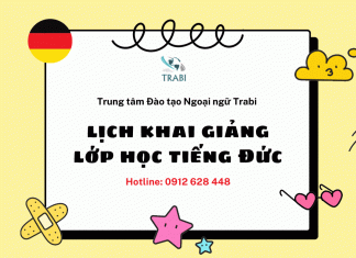 lịch khai giảng lớp học tiếng đức