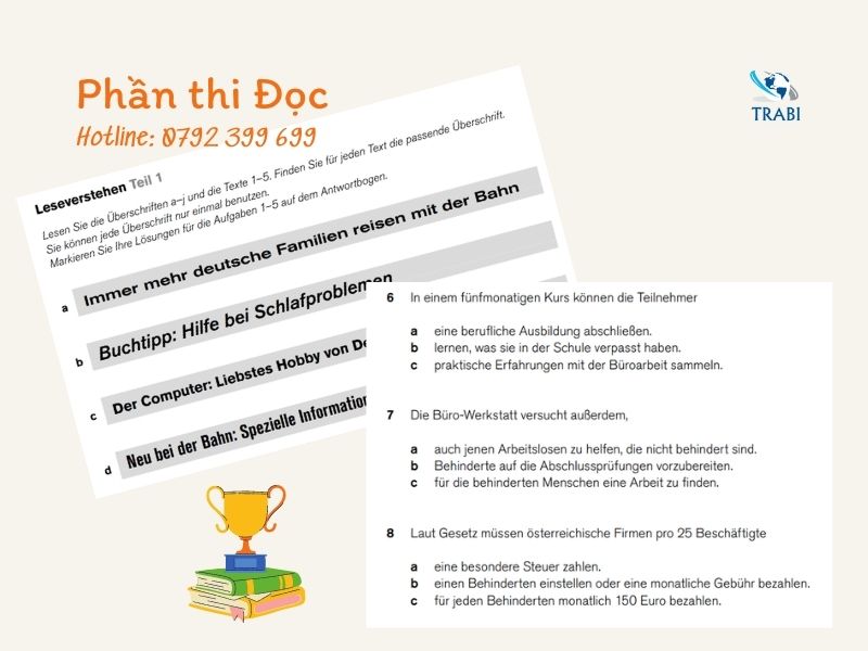 cấu trúc bài thi telc