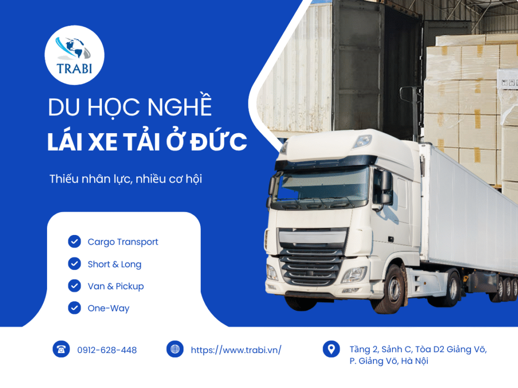 Du học kép lái xe tải ở Đức