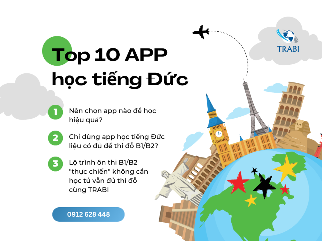 Top 10 app học tiếng Đức Top 10 app học tiếng Đức